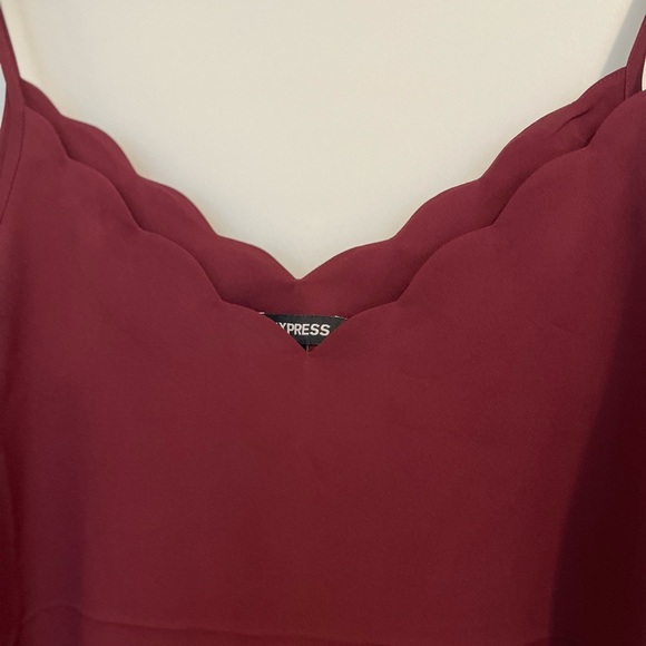 Express Burgundy Camisole Top with Spaghetti Straps NWOT - Picture 2 of 5